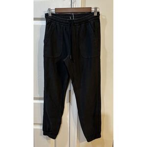 Athleta Women's Farallon Jogger Pants‎ Size 0 Black Drawstring Stretch Waist